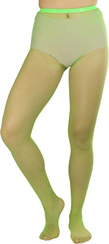 Image of ToBeInStyle Women's Sexy Vibrant Fine Classic Fishnet Full Footed Pantyhose