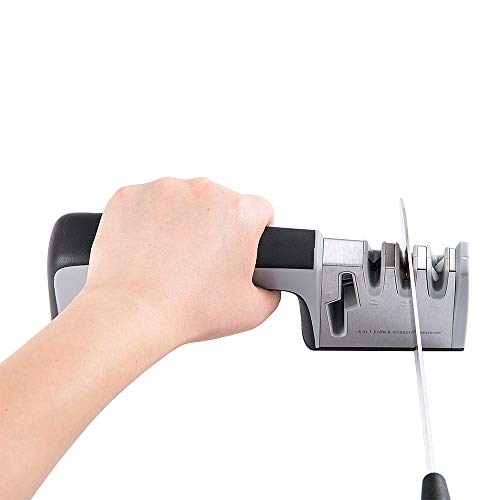 4-in-1 Kitchen Knife Sharpener,4-Stage Knife AccessoriesHelps Repair Professional Knife Sharpening Tool for Kitchen Knives