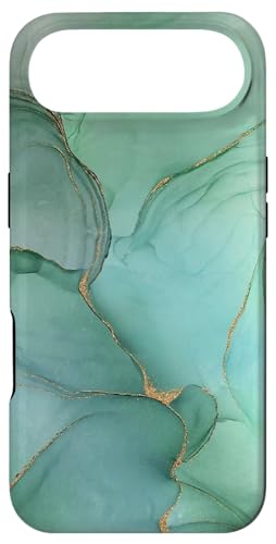 グリーン翡翠色 抽象的 スマホケース iPhone Air 用