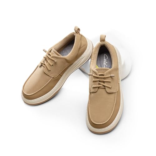 CELE Mens Slip On Casual Dress Shoes Wide Walking Sneakers Orthopedic Boat Loafers with Arch Support Comfortable Lightweight Non Slip2