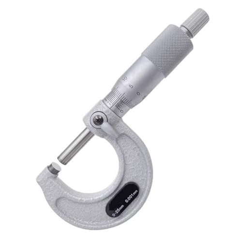 Micrómetros exteriores, rango 0-25 mm/25-50 mm, resolución 0,001 mm Lecturas fáciles(25-50mm)