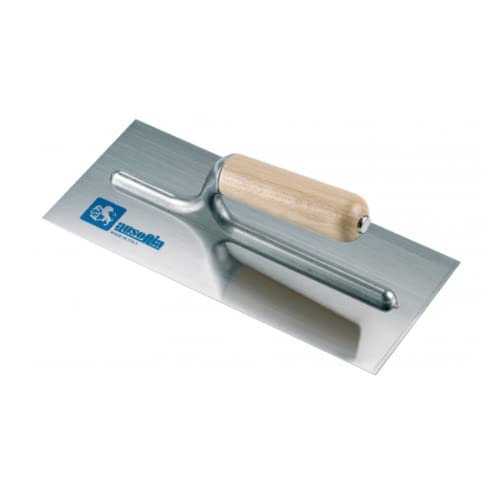 AUSONIA - 42003 Llana para ESTUCO Hoja DE Acero DE 28X12 Y Mango DE Madera