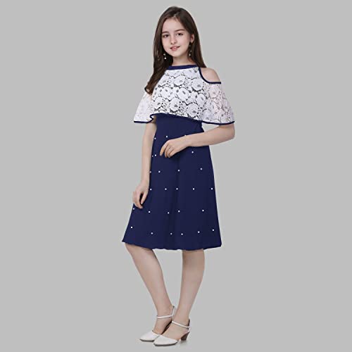 Image of Sheetal Associates Girls Midi Knee Length Half Sleeve Casual Dress
