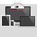 Produktbild XINFULUK 3 Teile/Satz Ovale Form Webcam Abdeckung Shutter Magnet Slider Kunststoff Kamera Abdeckung Für Web Laptop für PC Tablet Privatsphäre - Schwarz