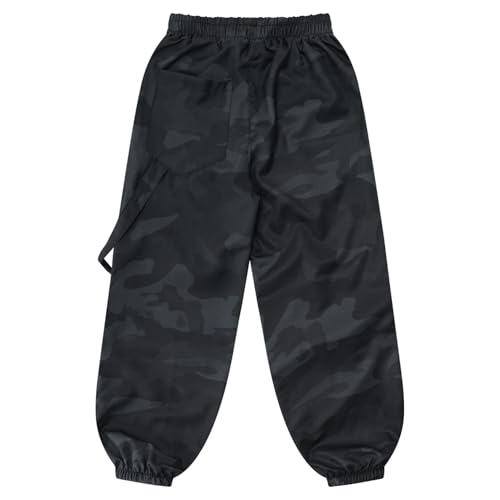 Big Boys' Elastic Waist Outdoor Sweatpants Pull-On Cargo Jogger Pants Casual Jogging Trousers3