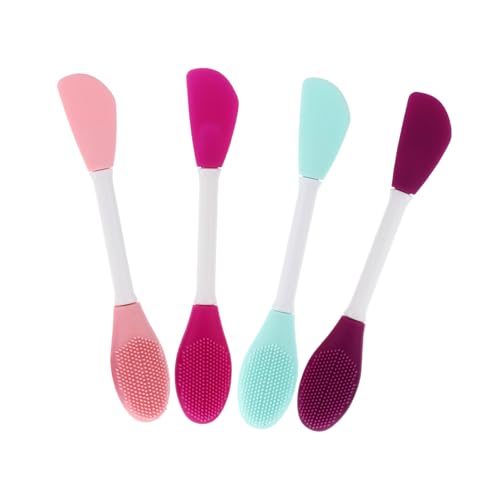 FOMIYES 4 Piezas Cepillo De Máscara De Silicona Aplicar Para El Cuidado De La Piel Pincel Suave Silicio Facial Para El Cuidado De La Piel Gel De Sílice
