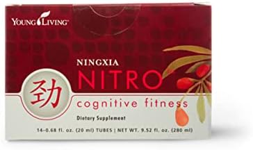 NingXia Nitro Cognitive Fitness 14- 0.68fl oz ( 20ml) Tubes by Young Livng  Essential Oils