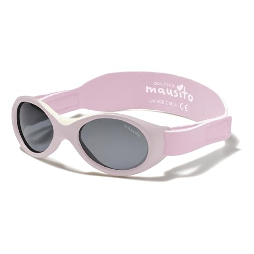 Lunettes de soleil bébé polarisées souples protection UV avec bandeau