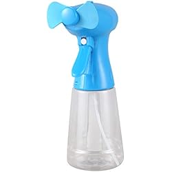 Ventilador Con Rociador Gaetooely Ventilador con Rociador de Agua Ventilador de NebulizacióN de Mano - Ventilador de NebulizacióN con Neblina como Ventilador con BateríA Pulverizador de Botella de Agua (300 Ml)