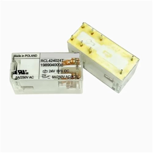 Relais 8 broches 24V CC 8A pour circuits imprimés et automatismes industriels