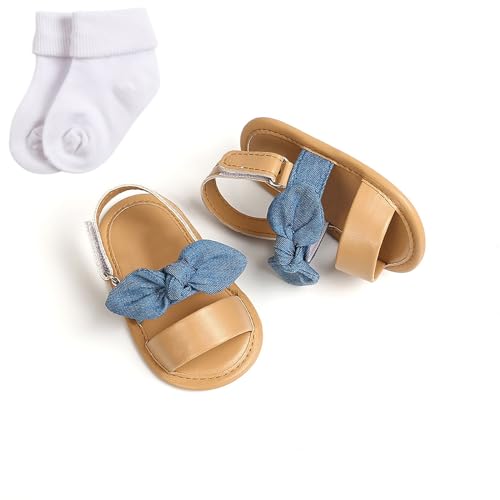 Infant Baby Shoes Boys and Girls Sandals Flat Soles Light Breathable Comfortable Hook Loop Baby Boy Shoes 3-6 Months3