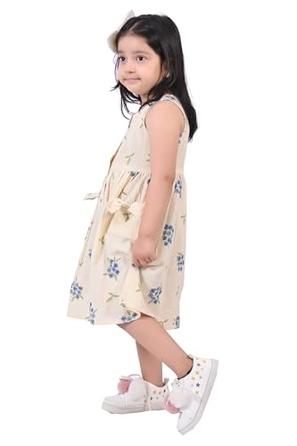 Image of VIKITA Kids Printed Cotton Frock Dress for Baby Girls|Comfortable Summer Wear Dress| for Birthday,Evening, Kids Onepeice Dress