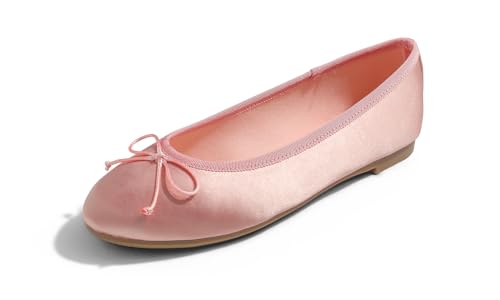 Ballerines mémoire coloré macaron en satin de soie souple et confortable