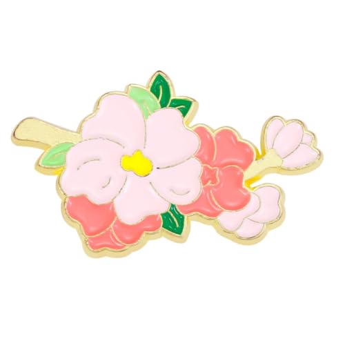 Alfinetes de esmalte de plantas lindos broches de flores de desenho animado broches esmaltados alfinetes de lapela distintivo para mulheres meninas crianças para decoração de bolsa de roupas, One Size