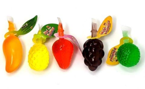Miniatura 2 de Paquete de 2 | Gelatina de frutas | Mini Frutitas | 40 piezas en total | Jaleas exprimibles con sabor a frutas | Sabores surtidos: mango, piña, uva,
