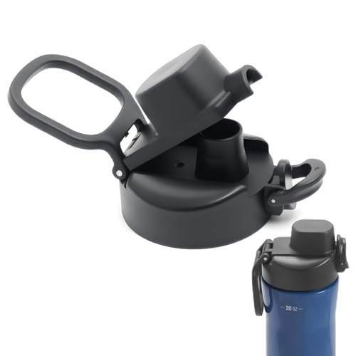 Tapa de repuesto para botella de agua Contigo de 20 onzas, 24 onzas y 32 onzas, tapa de boquilla de boca ancha para botellas de agua Contigo, a prueba de fugas y ahorra lavavajillas