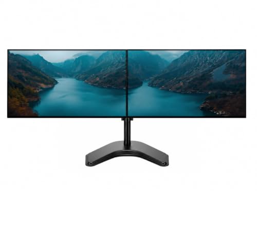 Dell Dual Monitor Bundle Set - 2x U2422H 24 Inch Full HD 1080p IPS LED InfinityEdge Design HDMI DISPLAY USB-C Dual Monitor Leg Base Stand (Renewed)