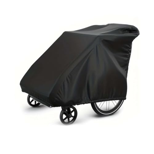 MINZHI Fahrradanhänger Abdeckung mit Winddichtes, Fahrradanhänger...