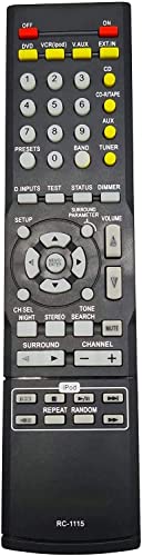 Télécommande Denon RC-1115 pour récepteur AV Ochos télécommande de remplacement noir