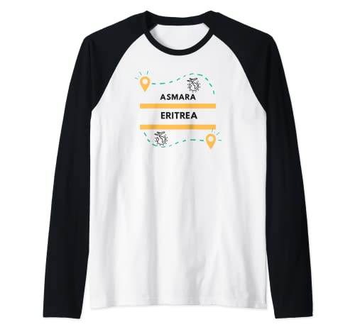 I love Asmara Eritrea Vacation Travel Souvenir Raglan Baseball Tee