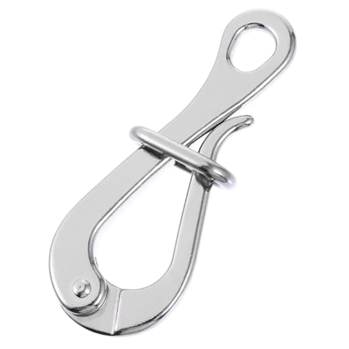 ARTSEWPLY Heavy Duty Stainless Steel Quick Release Hook for Life Rafts Boat Hook for Docking Ship Supply Garage and Workshop Use and Lightweight Design