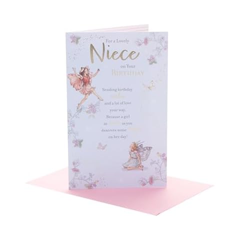 UK Greetings Flower Fairies Birthday Card for Niece Cover