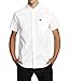 RVCA Men's That'll Do Stretch Short Sleeve Woven, White 1