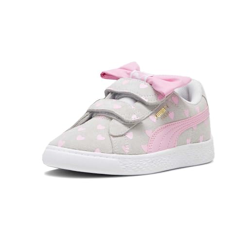 PUMA Kids Girls Suede Classic Lf Re-Bow V Slip On Sneakers Shoes Casual - Grey - Size 2 M2
