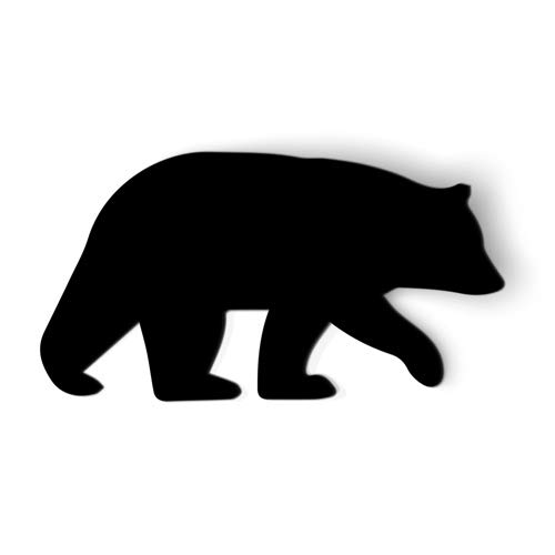 Imán con forma de oso negro 3 pulgadas miniatura 1