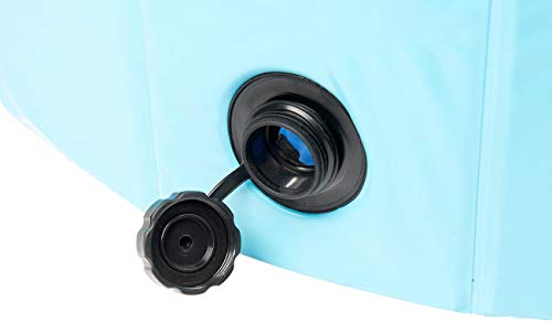 Sweetypet Pool: Faltbarer Hundepool mit rutschfestem Boden & Ablassventil, 80 x 20 cm (Faltbarer Pool, Faltbares Planschbecken, Hund)