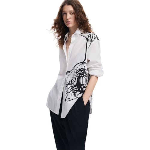 Image of Desigual Women's Woman Woven Shirt Long Sleeve