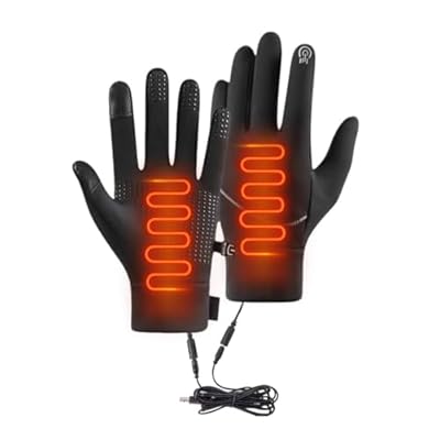 Heated Gloves - Electric Full Finger Hand Warmers for Men and Women, USB Powered, Perfect for Skiing, Cycling, Golf, and Hiking