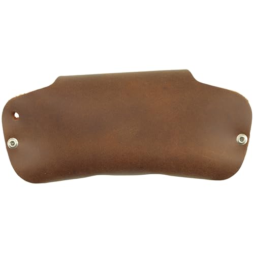 Image of Toprank Leather Eyeglass Case - Handmade Slim Sunglasses Holder, Genuine and Universal Fit for Men and Women
