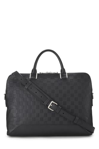 Pre-Loved Black Damier Infini Avenue Briefcase, Black4