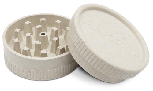 Mascotte® Hanf Grinder Weiß 55mm | Crusher für Kräuter und Tabak | Kompakte Mühle | Gewürzmühle für Gewürze | 2-Teiliges Set Mascotte® Hanf Grinder Weiß 55mm | Crusher für Kräuter und Tabak | Kompakte Mühle | Gewürzmühle für Gewürze | 2-Teiliges Set