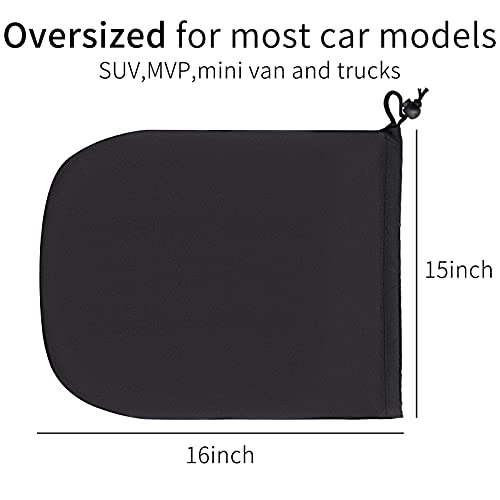 2 Pack Huge Side Mirror Covers 16x15inch,Side View Mirror Cover for All Styles Vehicles,Side Mirror Covers for Cars,Protect Car from Winter Snow Frozen