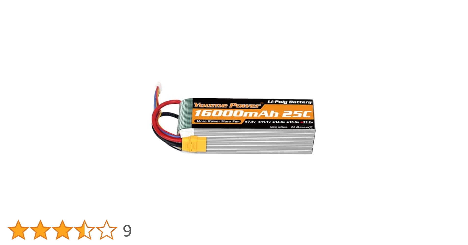 HRB 16000mAh 25C Li-Poバッテリー HRB Lipo 2S Battery 16000mah - 7.4V 25C XT60 T EC2 EC3 EC5