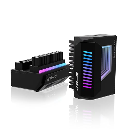 EZDIY-FAB Adaptateur d'angle 24 Broches pour Bouclier avec lumière ARGB Infinity Mirror,Connecteur...