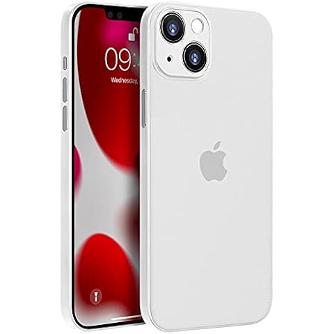 memumi Case for iPhone 13, Ultra Slim 0.3 mm Case for iPhone 13, Matte Finish Extra Thin Case, Anti-Scratch and Fingerprint Resistant Case -Transparent White (6.1 '' 2021) Cover
