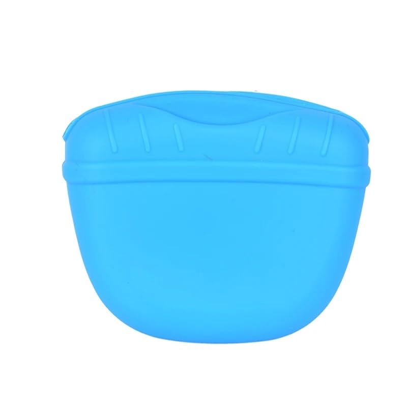 Sac banane de dressage pour chien avec grande capacité pour la marche, la randonnée et les récompenses, pochette portable pour animal domestique, bleu