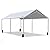 Quictent 10X20ft Upgraded Heavy Duty Car Canopy Galvanized Frame Carport Outdoor Boat Shelter with 3 Reinforced Steel Cables-Gray