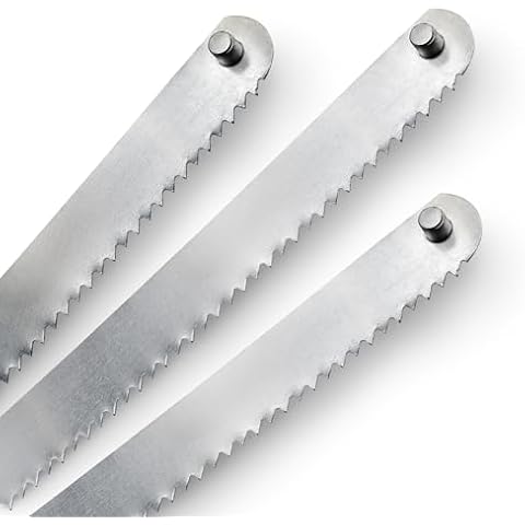 Butcher Saw Replacement Blades, Set of 3, Stainless Steel (25") Cover