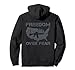 Freedom Over Fear - Pro Gun Rights AR15 USA Flag (ON BACK) Pullover Hoodie