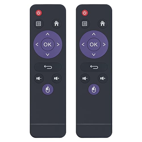 Pack of 2 Remote Control Replace fit for MXQ TV Box H96 Mini, H603, A5X Max, H96 Max, RK3328, RK3318, X88 Pro S, X88 Pro T