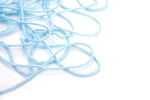 Image of Yerose Pastel Color Acrylic Wool Hand Knitting Yarn (Baby Blue) (Hanks-300Gm)
