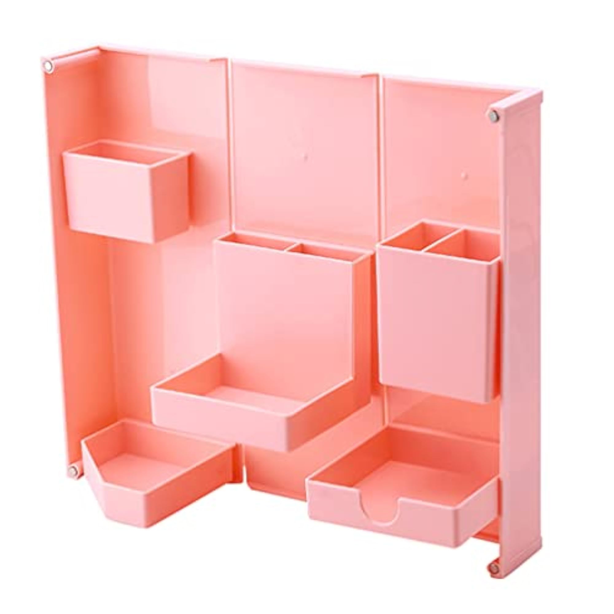 Pink Makeup Brush Holder Organizer Box
