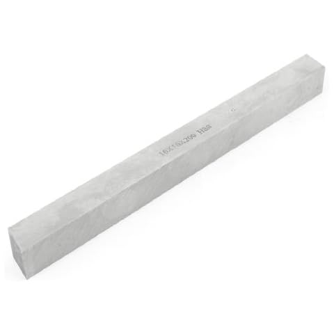 sourcing map HSS 16mm x 16mm x 200mm Cuadrado Torno Herramienta broc* Mandril Barra Volar Cortador Cover