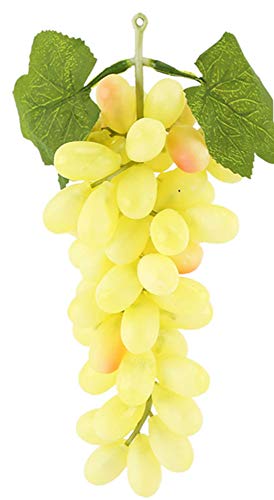 Image of Ulalaza 60Pcs Fake Large Long Yellow Raisins Artificial Fruits Model Lifelike Home House Kitchen Party Decoration Desk Ornament