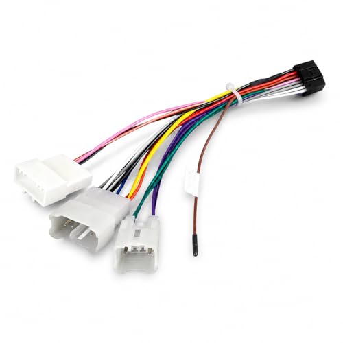 Faisceau de câblage ISO pour autoradio stéréo 12 V - ABS - Faisceau de câblage ISO - Adaptateur de prise radio stéréo - Pour Toyota et Lexus