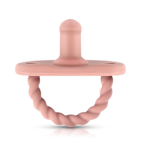 Image of Sweetie Silicone Pacifiers for Newborn Pacifier Soother Baby Pacifier Soft Silicone Certified BPA Free Set of 2 (Pink)